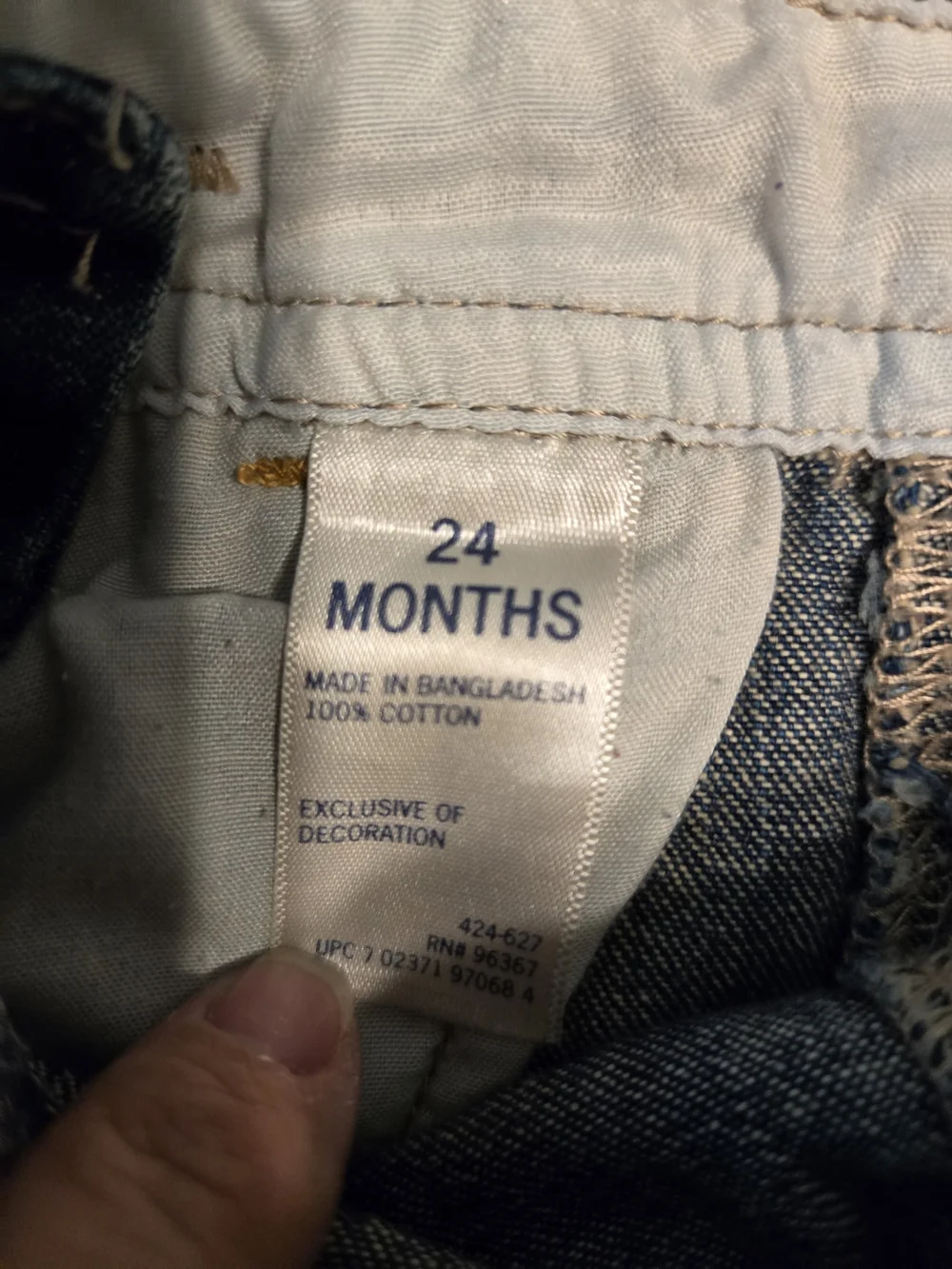OshKosh B'gosh Dark Wash Carpenter Denim Overalls 24 Months